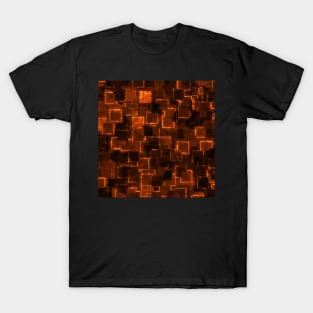 Orange Cyber Glow T-Shirt